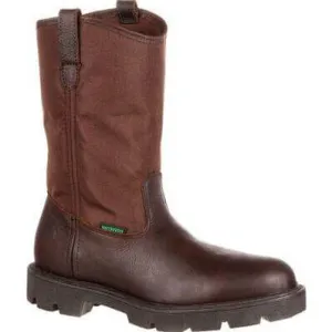 Georgia Boot Men's 11" Waterproof Homeland Brown Wellington Round Toe Work Boot