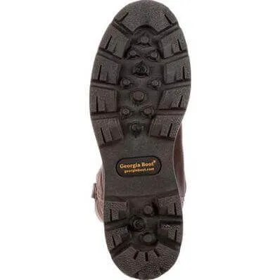 Georgia Boot Men's 11" Waterproof Homeland Brown Wellington Round Toe Work Boot