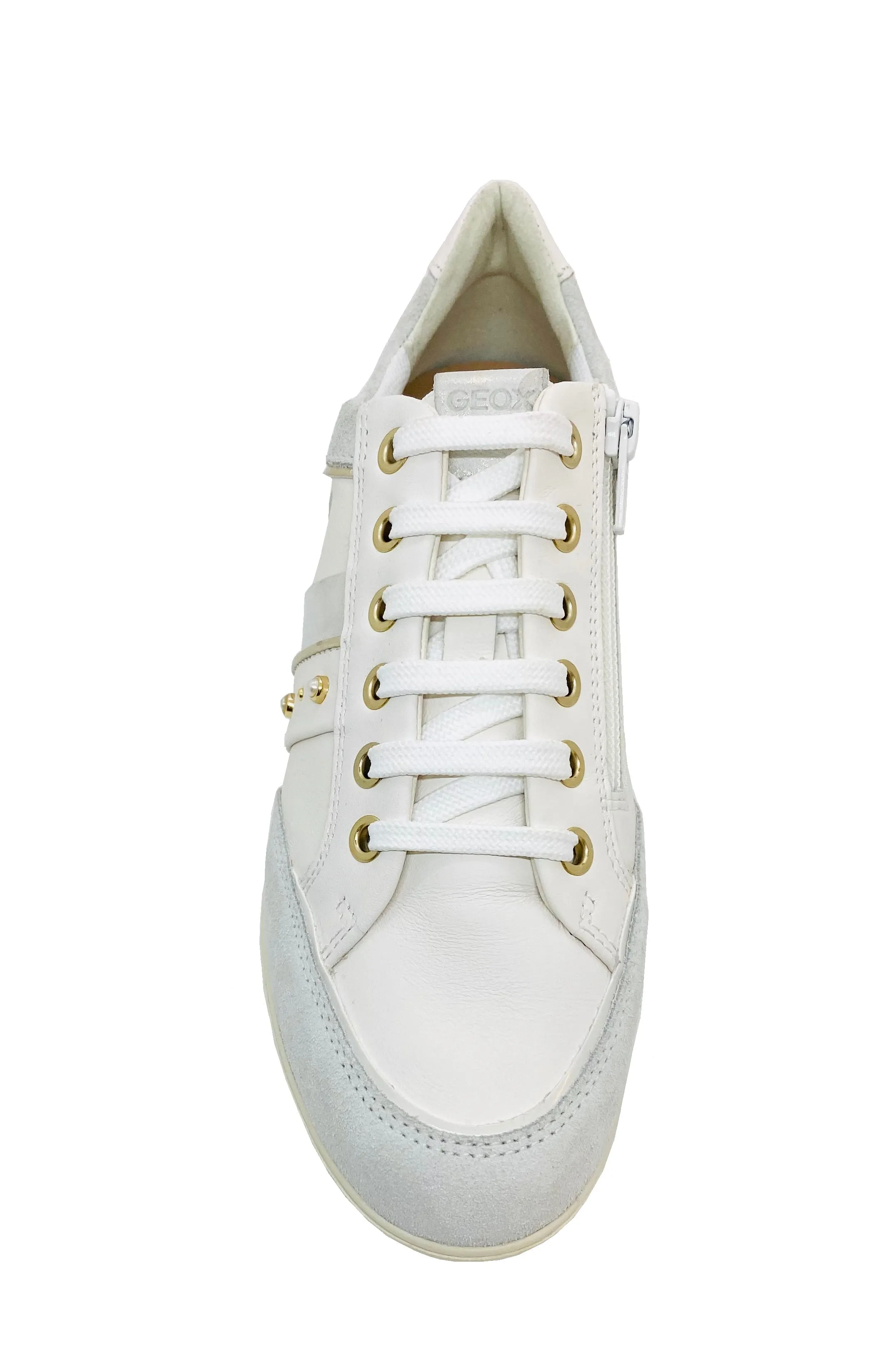 Geox Myra Ladies Lace Sneaker Pearl Trim