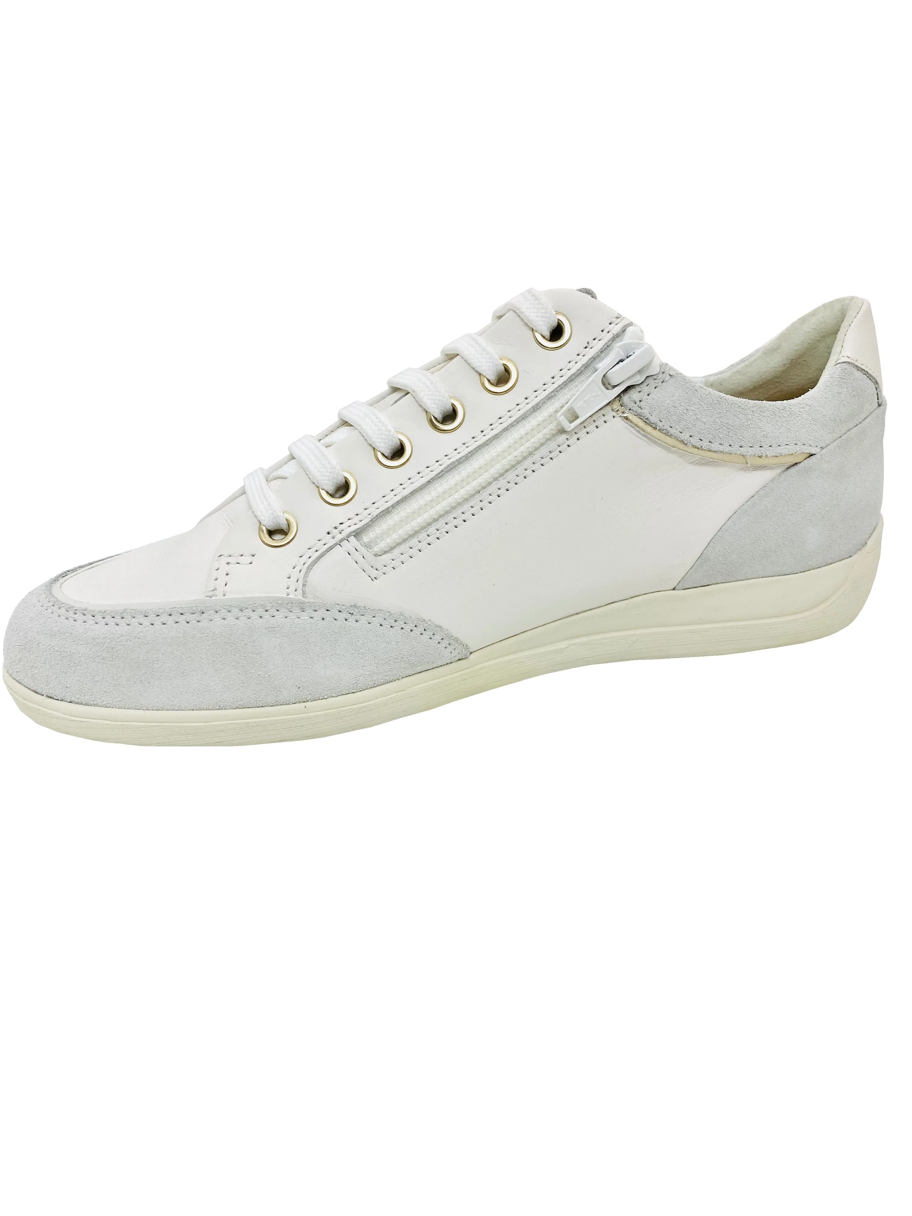 Geox Myra Ladies Lace Sneaker Pearl Trim
