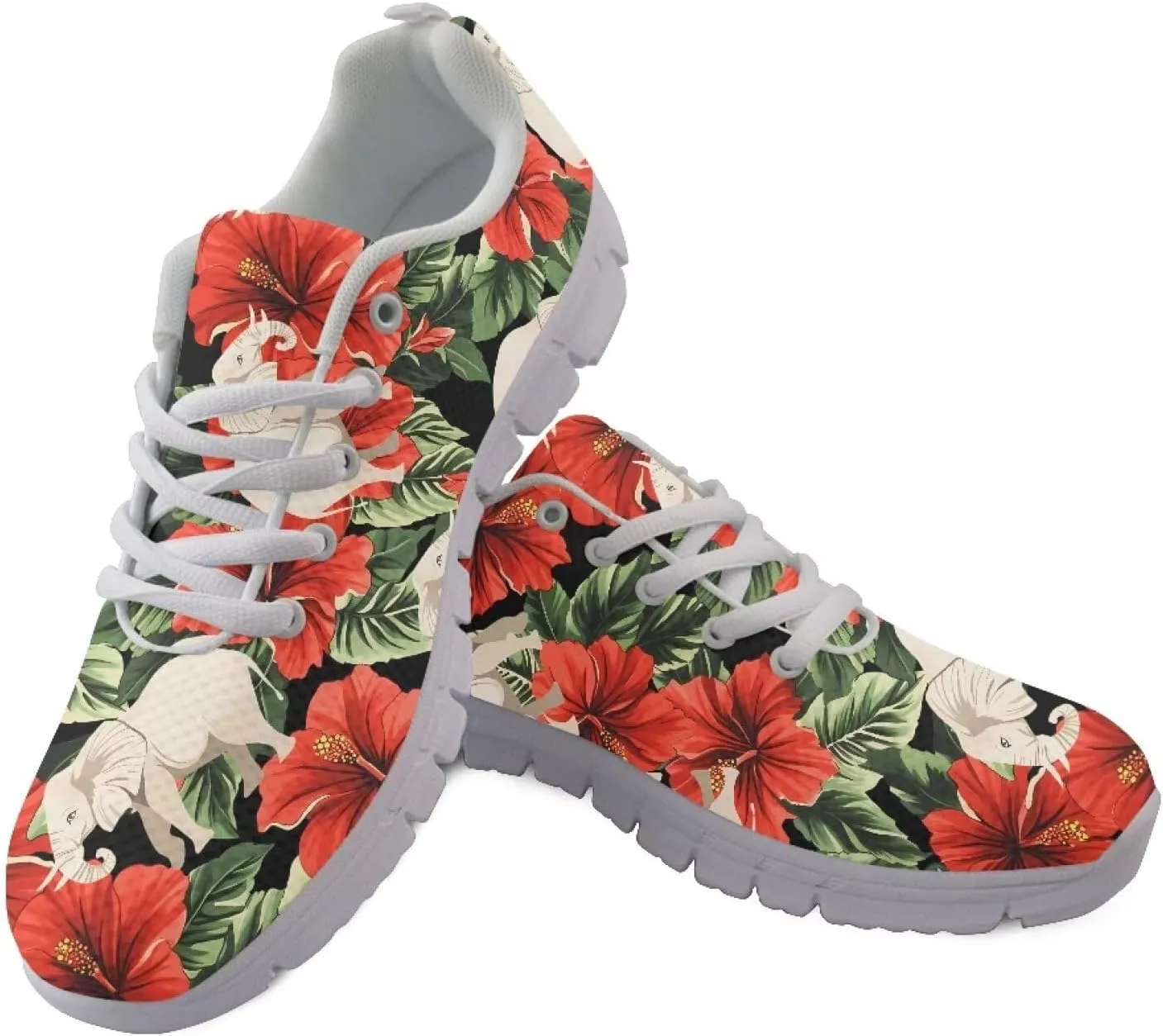 GIFTPUZZ Tropical Beach-Ready Sneakers - Lightweight Mesh with Anti-Slip Sole, Poolside to Sunset Walks