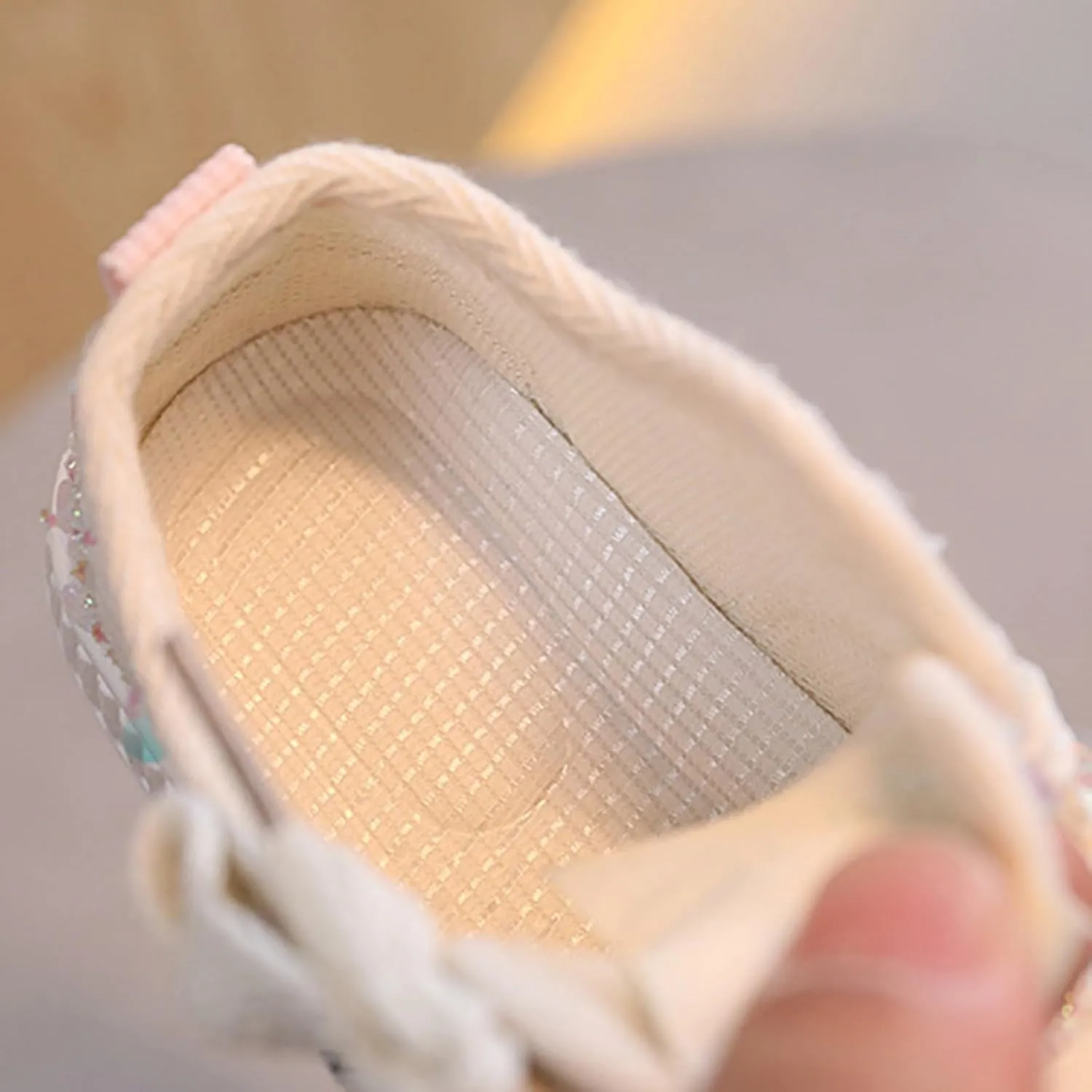 Girls Kids Sequins Sneaker Lace-Up Sport Shoes Toddler Breathable Non Slip Outdoor Running First Walking Light Shoes
