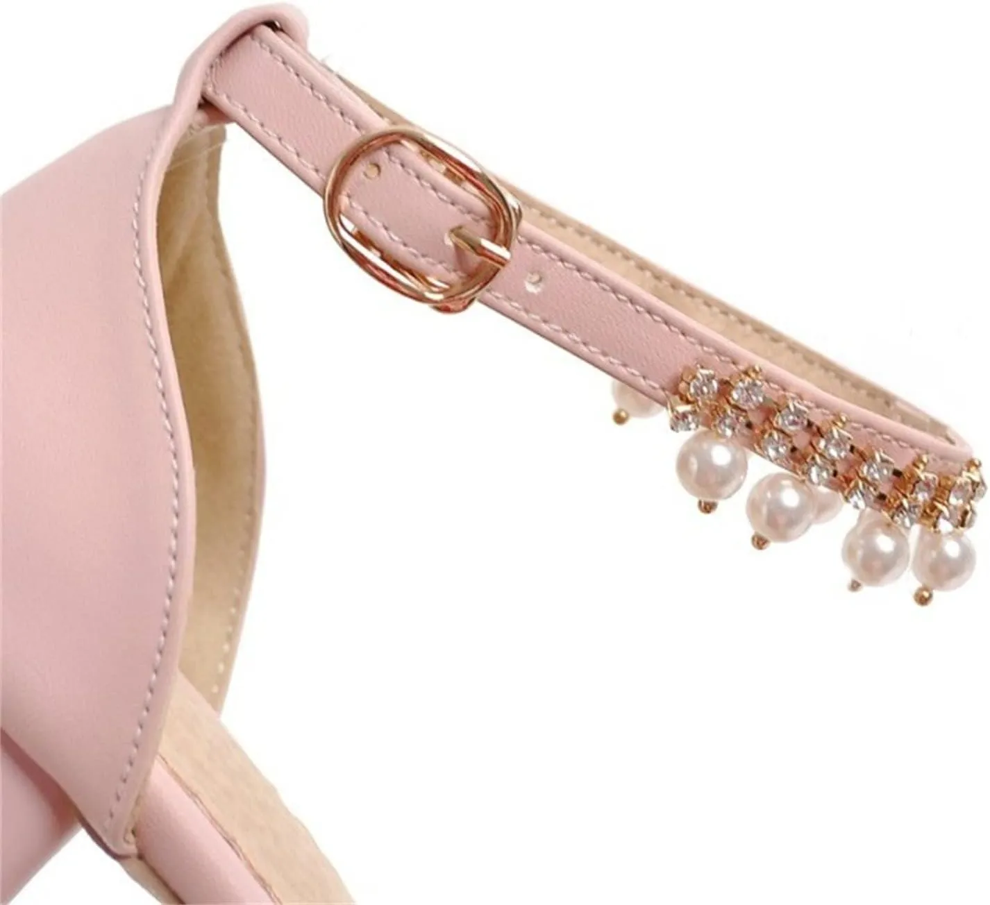 Girls Mary Jane Dress Shoes Pumps Low Heels Flower Party High School Prom Sandals Grils Dress Shoes