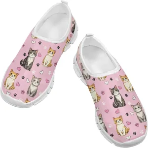 Girls Slip On Shoes Cute Sneakers Casual Kids Running Tennis Shoes