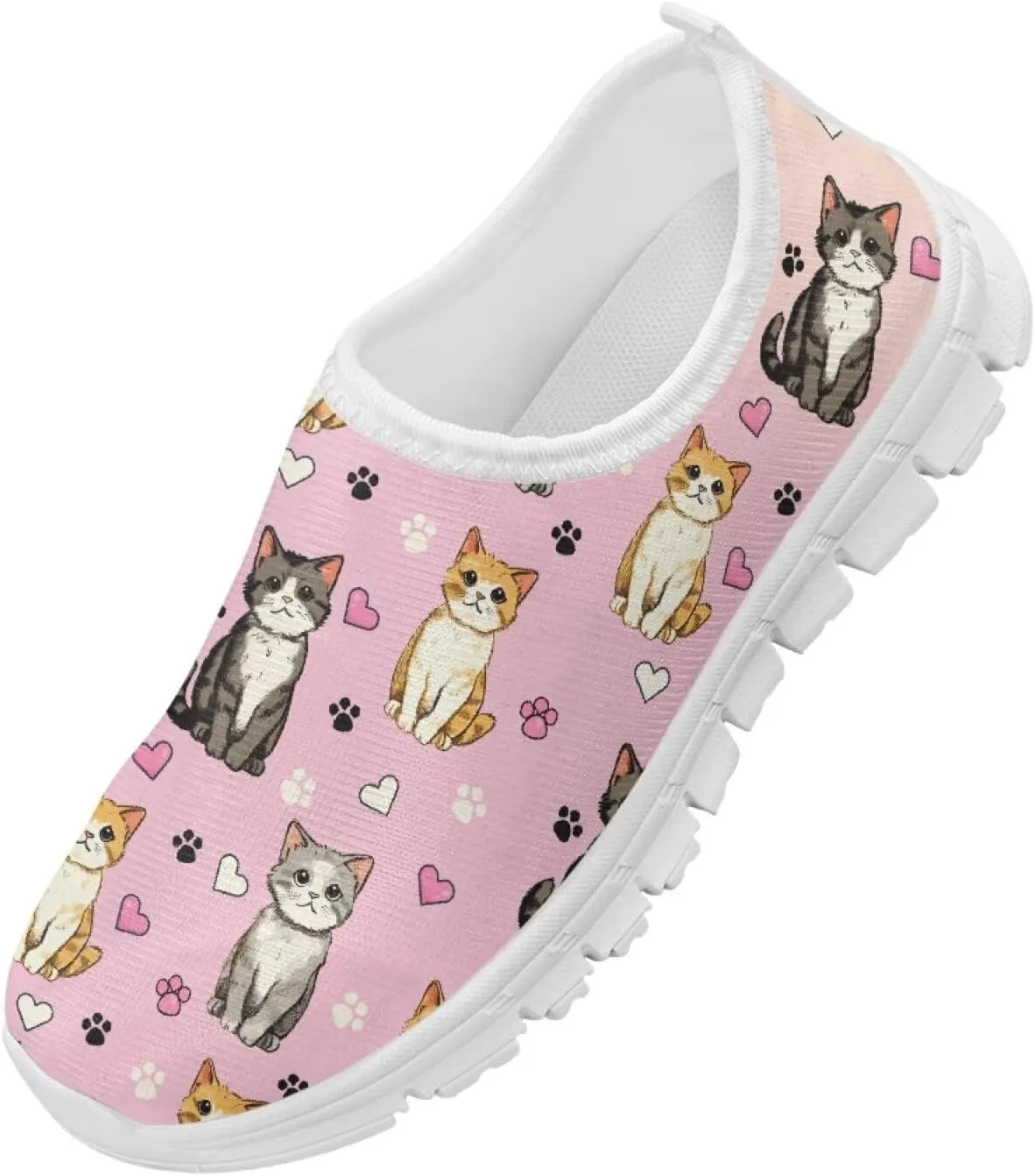 Girls Slip On Shoes Cute Sneakers Casual Kids Running Tennis Shoes