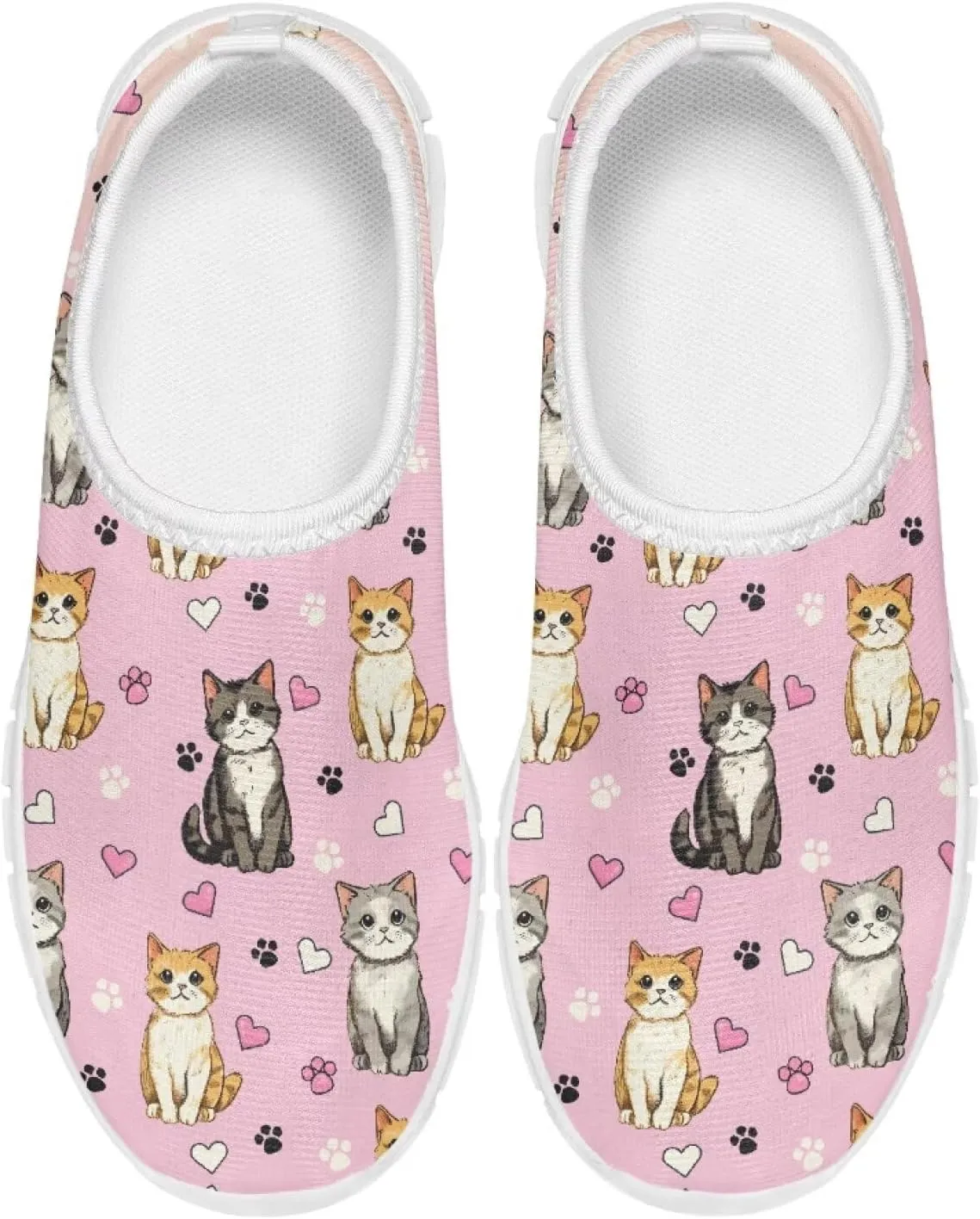 Girls Slip On Shoes Cute Sneakers Casual Kids Running Tennis Shoes