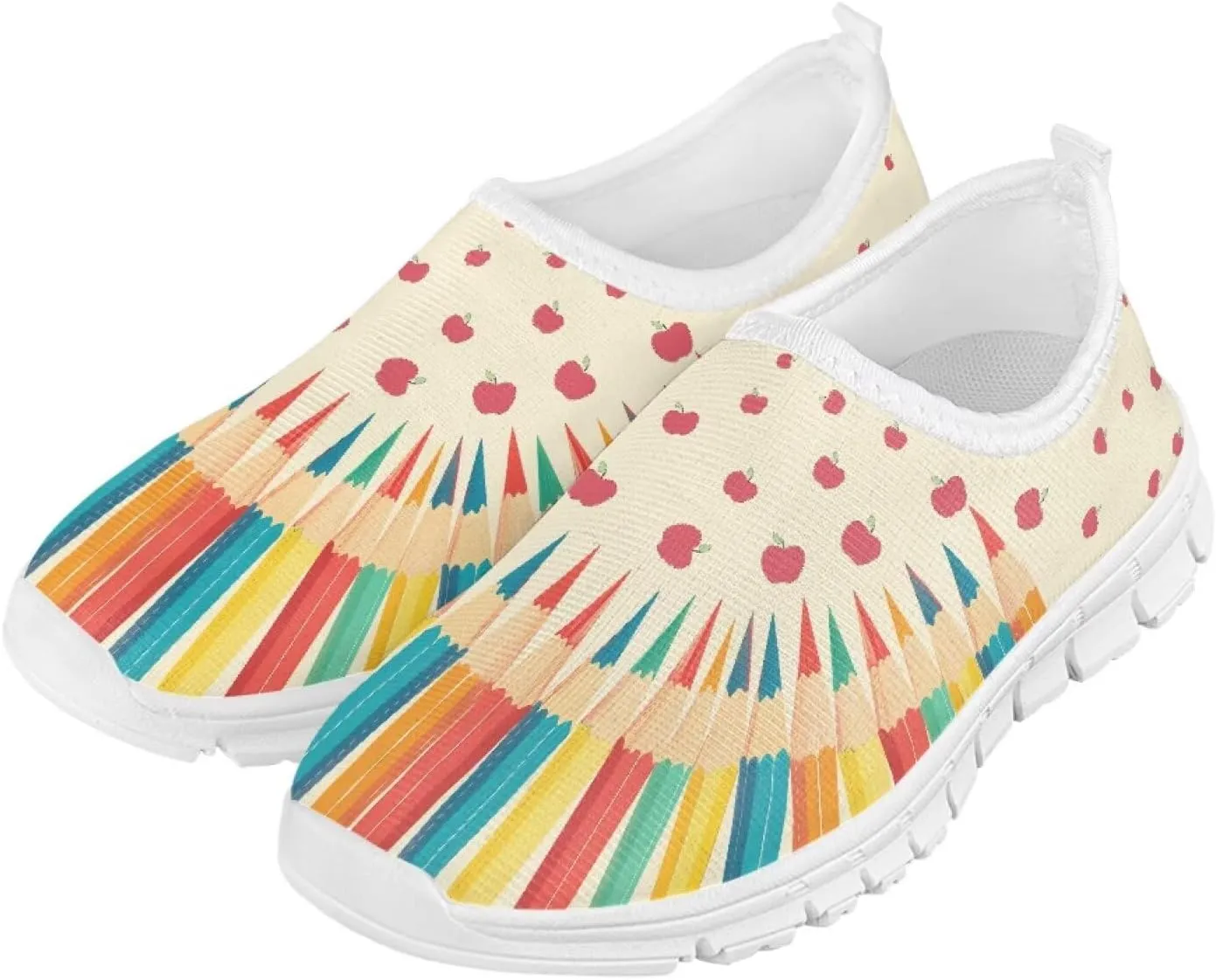 Girls Slip On Shoes Cute Sneakers Casual Kids Running Tennis Shoes