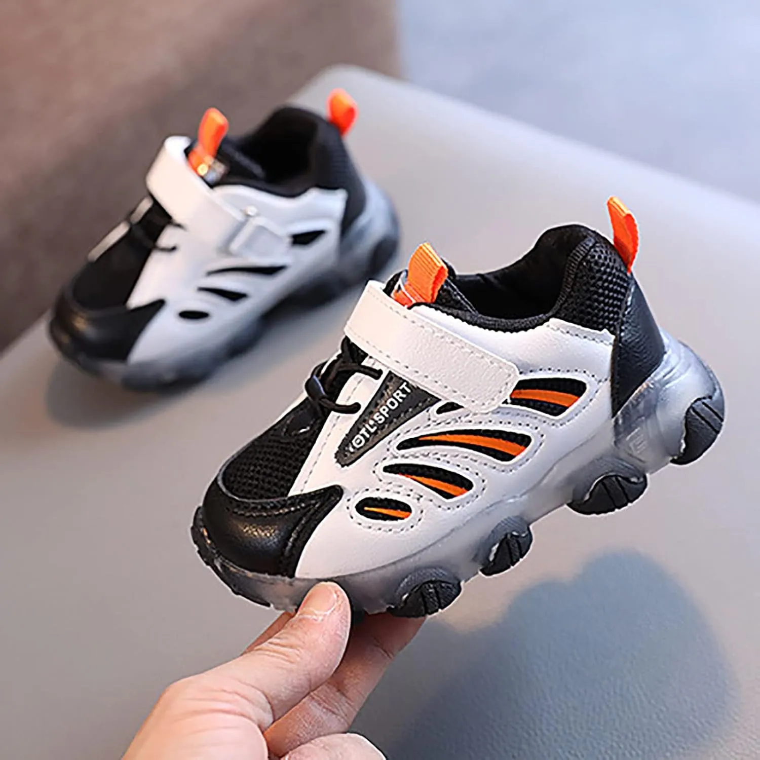 Girls' Sneakers 1-6 Years Children Kids Baby Girl Led Light Sneakers Casual Mesh Breathable Sport Shoes Dress Sneakers