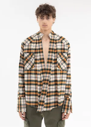 GREEN/ORANGE PLAID WESTERN GL1 GREEN PLAID