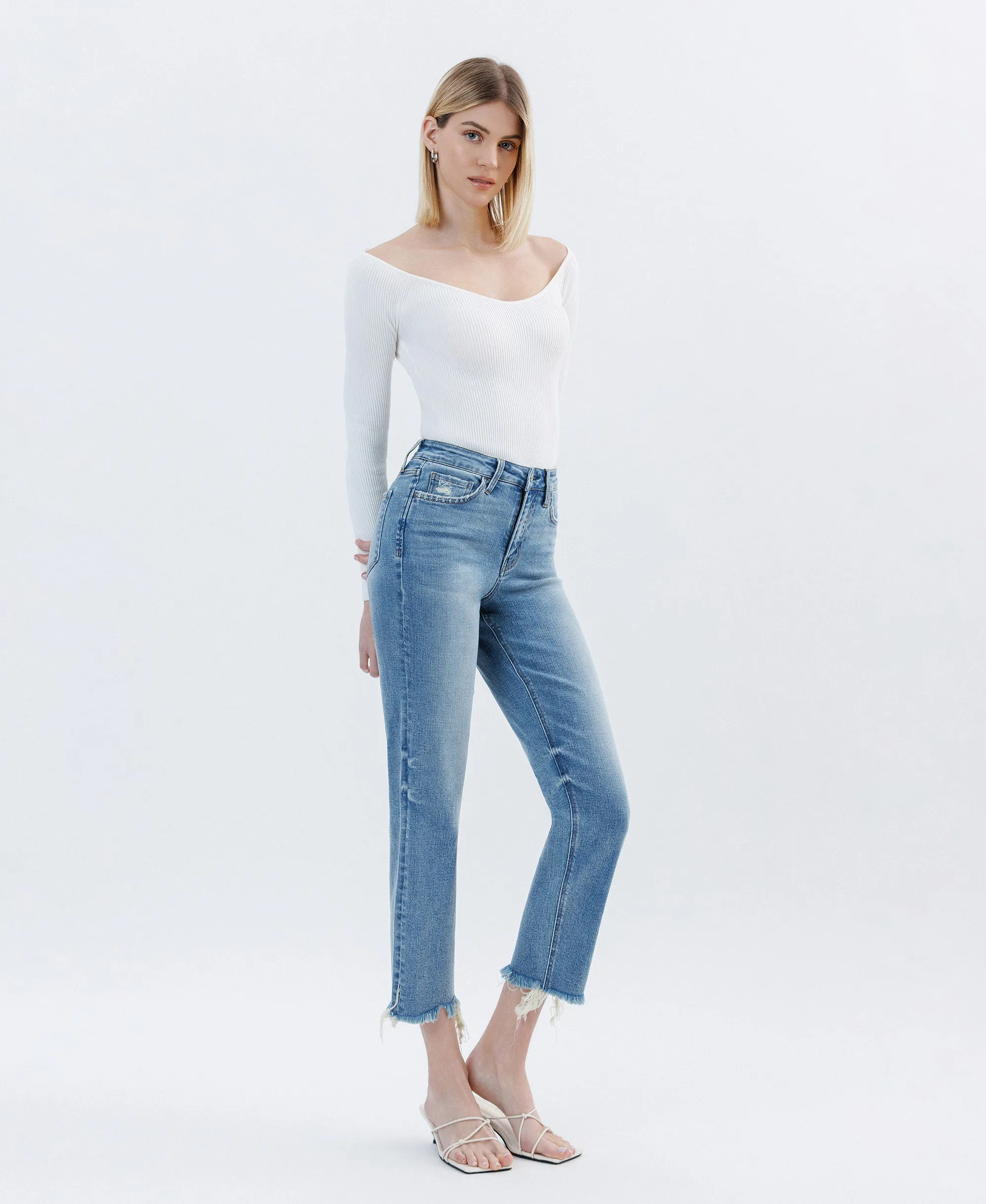 Hardy - High Rise Relaxed Tapered Straight Jeans
