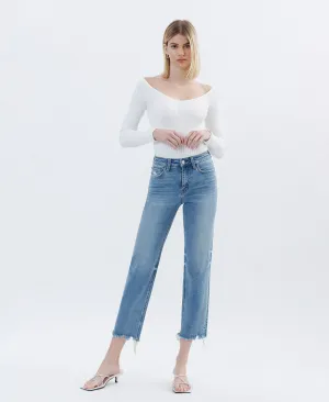 Hardy - High Rise Relaxed Tapered Straight Jeans