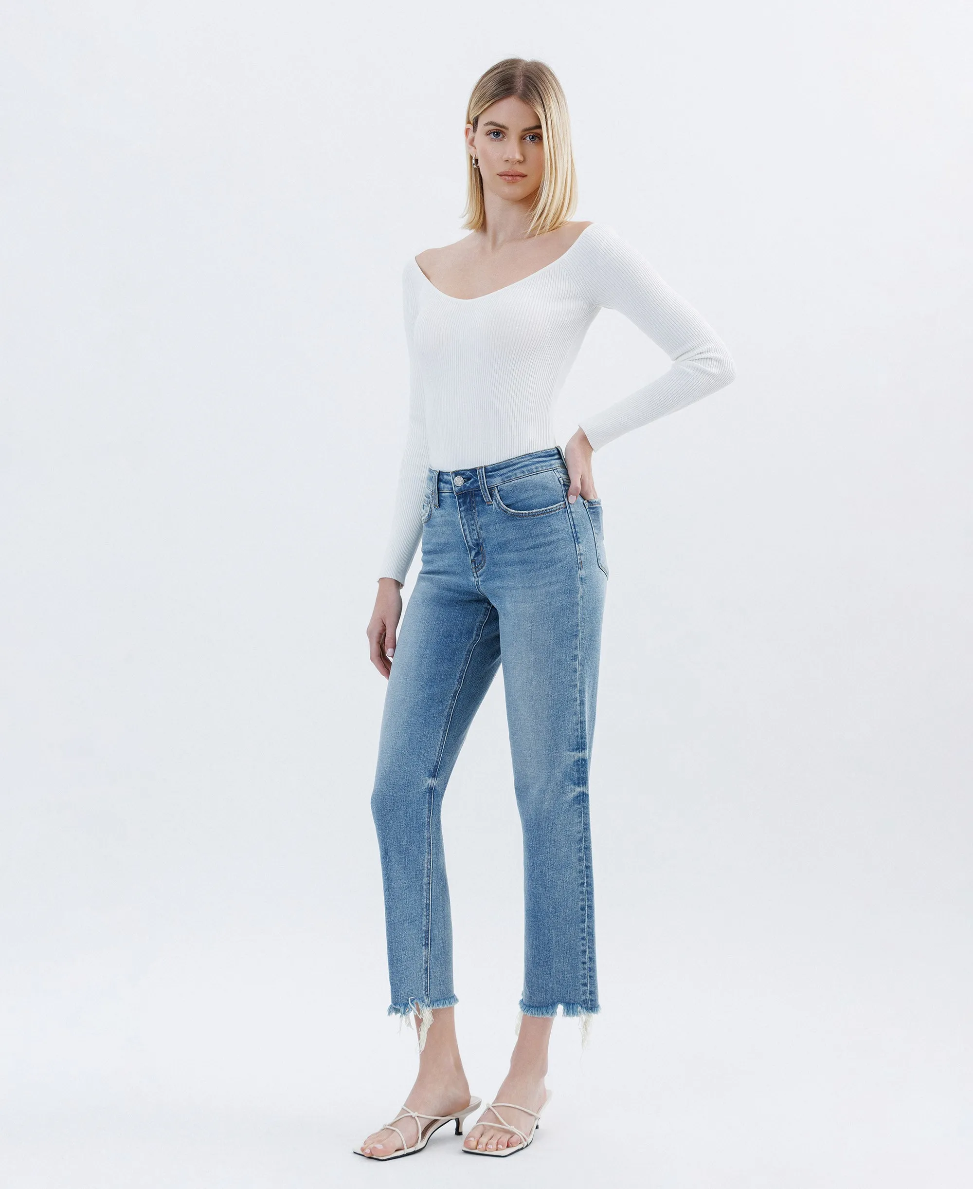 Hardy - High Rise Relaxed Tapered Straight Jeans