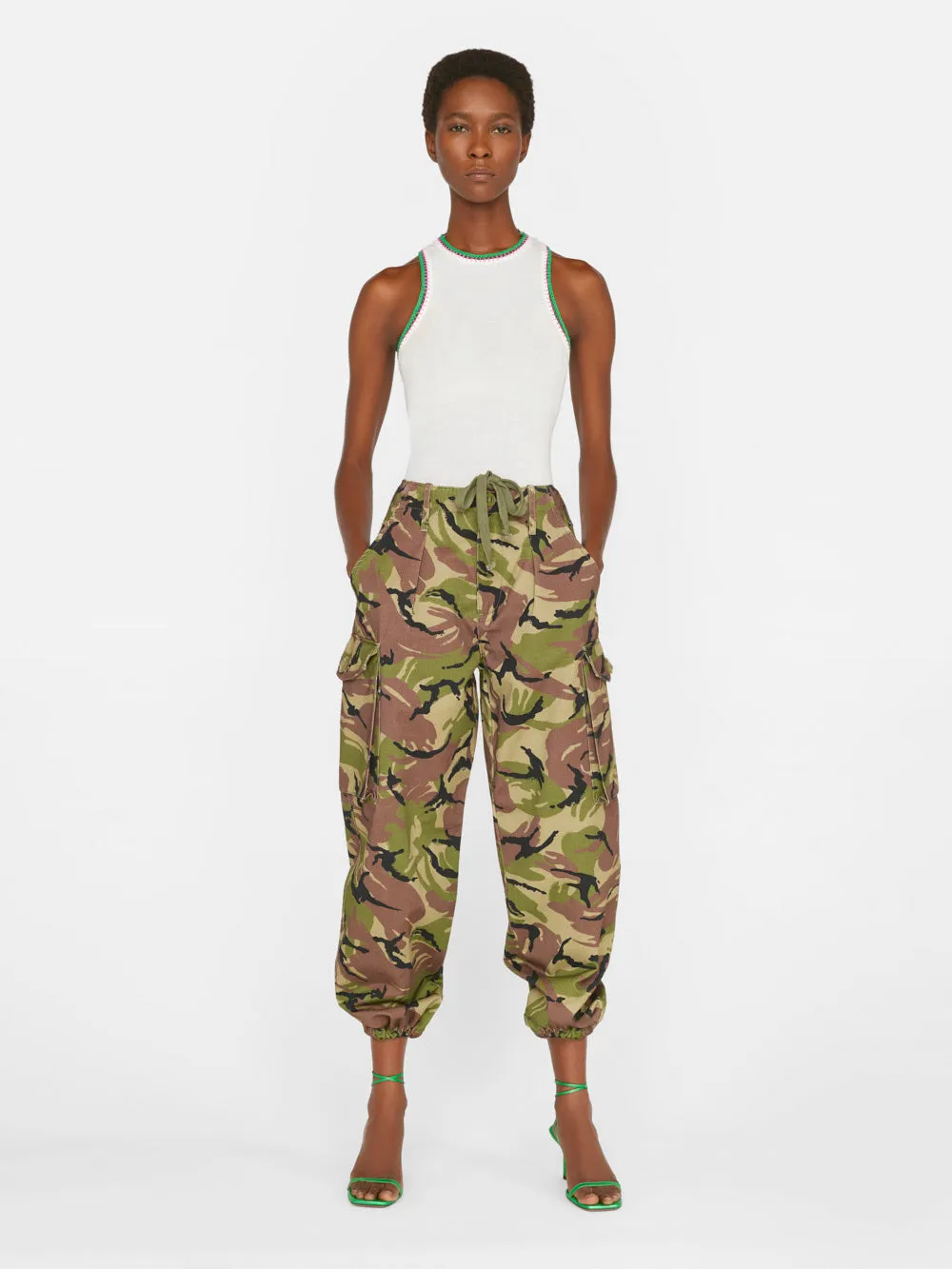 High Rise Utility Trouser -- Camo