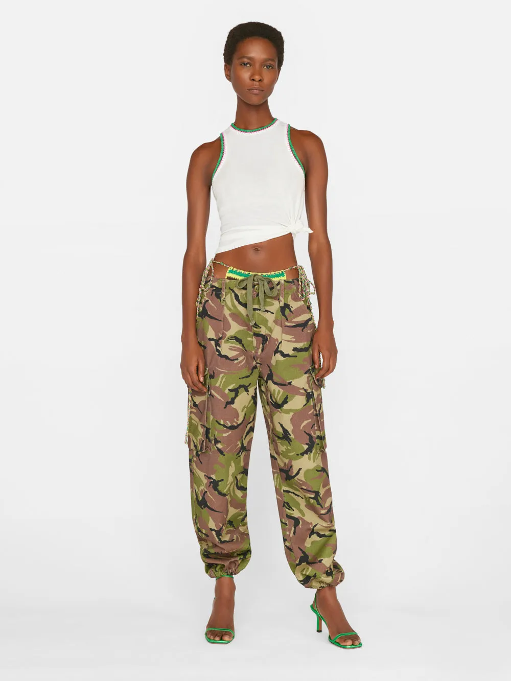 High Rise Utility Trouser -- Camo