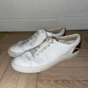 J. Crew Factory Road Trip Leather Lepard Calf Hair Low Top Sneakers (W10)