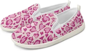 Jeiento Animal Print Casual Shoes for Women Anti-Skid Slip-On Loafers Breathable Walking Shoes