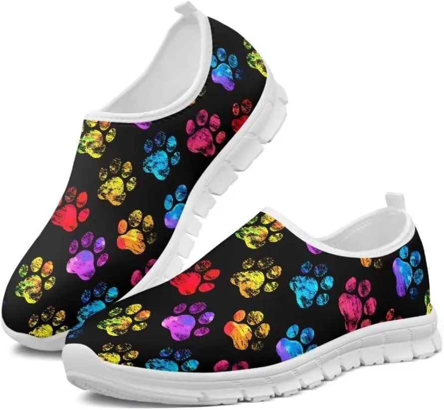 Jeiento Athletic Running Shoes for Women Outdoor Non Slip Sneakers Slip-On Casual Loafers Mesh Gym Sports Shoes DailyShoes for Ladies