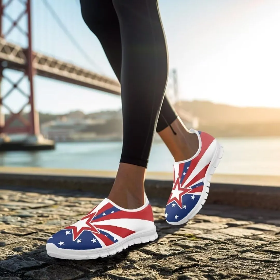 Jeiento Athletic Running Shoes for Women Outdoor Non Slip Sneakers Slip-On Casual Loafers Mesh Gym Sports Shoes DailyShoes for Ladies