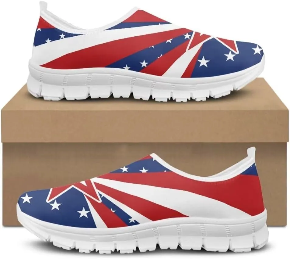 Jeiento Athletic Running Shoes for Women Outdoor Non Slip Sneakers Slip-On Casual Loafers Mesh Gym Sports Shoes DailyShoes for Ladies