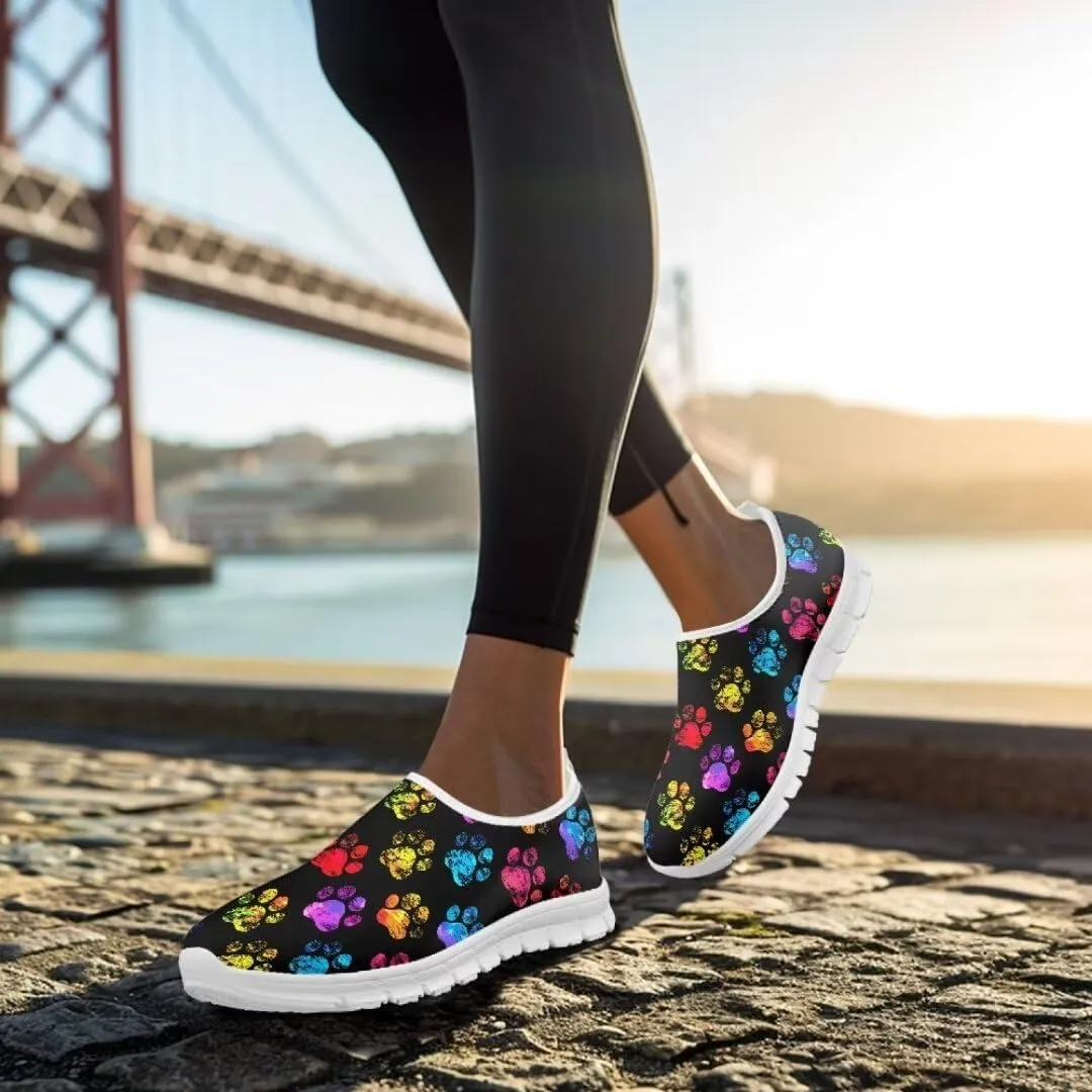 Jeiento Athletic Running Shoes for Women Outdoor Non Slip Sneakers Slip-On Casual Loafers Mesh Gym Sports Shoes DailyShoes for Ladies