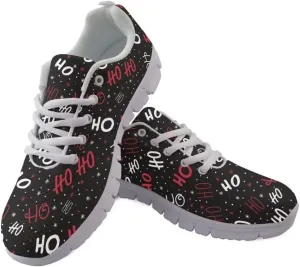 Jeiento Christmas Shoes for Women&Men Outdoor Running Sneaker Athletic Holiday Shoes Comfort Footwear Trainers Mesh Shoes