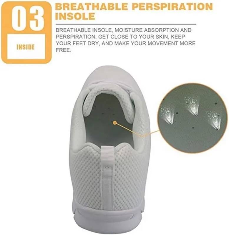 Jeiento Christmas Shoes for Women&Men Outdoor Running Sneaker Athletic Holiday Shoes Comfort Footwear Trainers Mesh Shoes