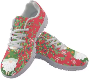 Jeiento Christmas Shoes Mesh Walking Sneakers for Women Men Athletic Footwear Casual Trainers Fashion Tennis Shoes,Non Slip