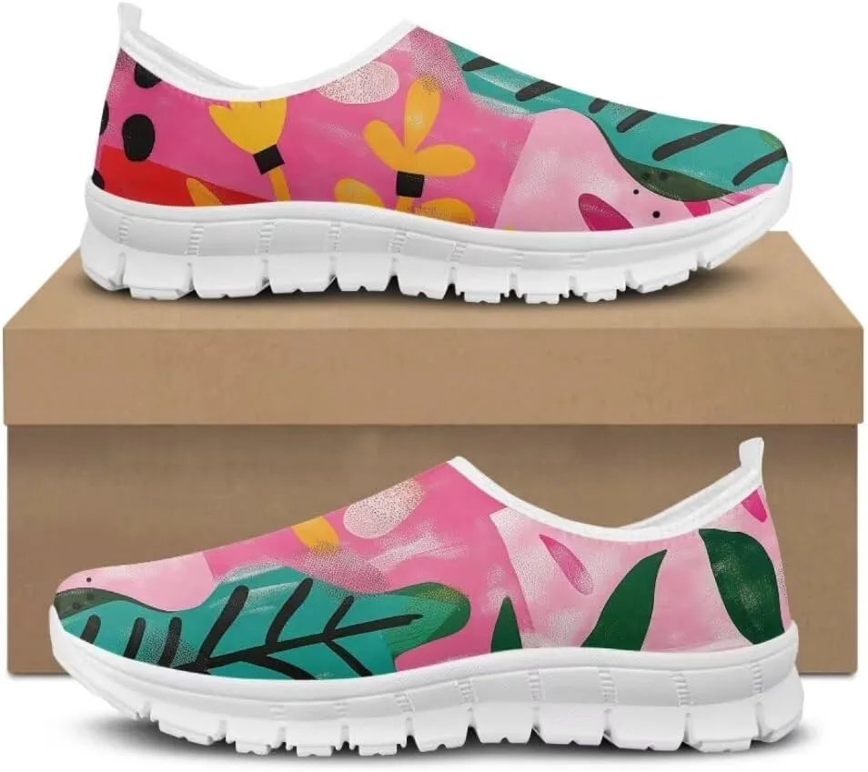 Jeiento Non Slip Casual Shoes for Women Lightweight Walking Flat Shoes Loafers Go Walk Sneaker Causal Travel Walking Flat Shoes