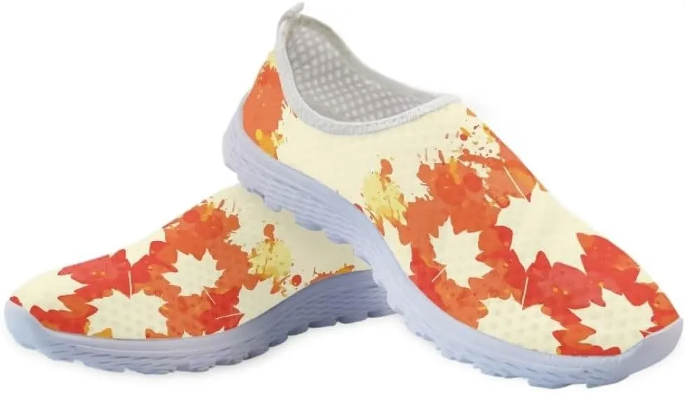 Jeiento Non Slip Running Shoes for Women Men,Thanksgiving Shoes,Lightweight Breathable Comfort Footwear Trainers Mesh Shoes
