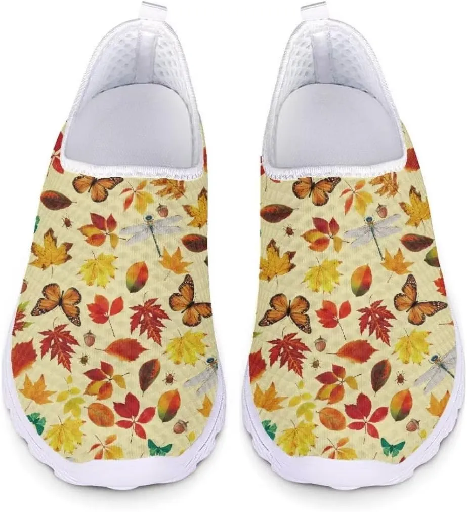 Jeiento Thanksgiving Running Shoes for Women&Men Comfort Footwear Trainers Mesh Shoes Slip-On Tennis Shoes for Hiking Walking Sports