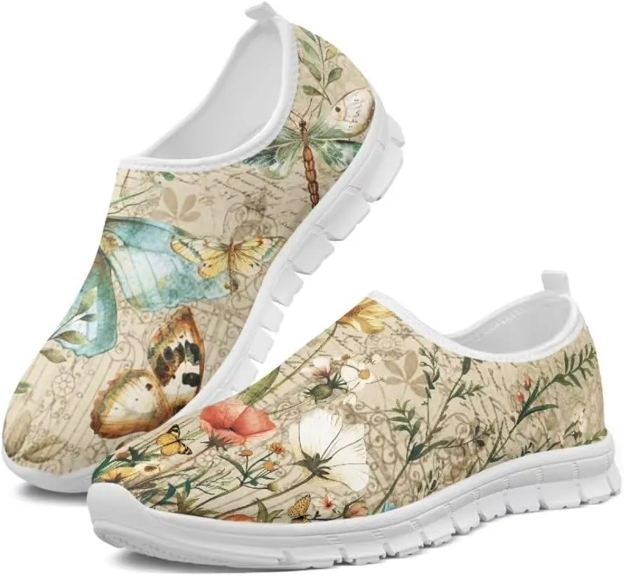 Jeiento Women's Go Walk Sneaker Lightweight Slip-On Loafers Travel Shoes Business Casual Shoes Tennis Shoes Non Slip Dressy Shoes