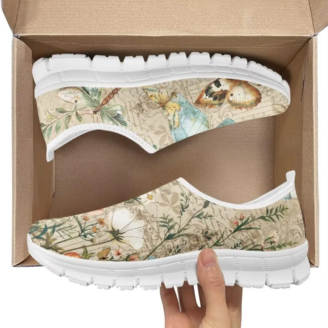 Jeiento Women's Go Walk Sneaker Lightweight Slip-On Loafers Travel Shoes Business Casual Shoes Tennis Shoes Non Slip Dressy Shoes