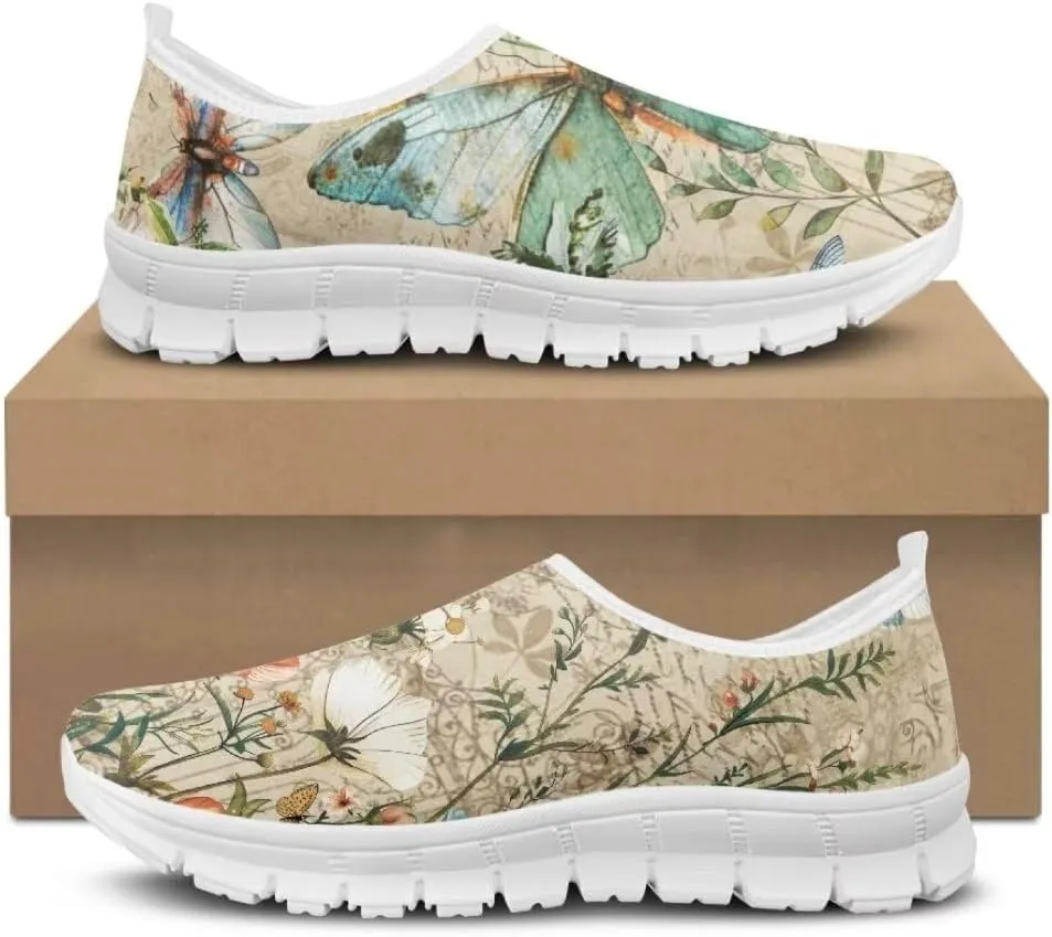 Jeiento Women's Go Walk Sneaker Lightweight Slip-On Loafers Travel Shoes Business Casual Shoes Tennis Shoes Non Slip Dressy Shoes