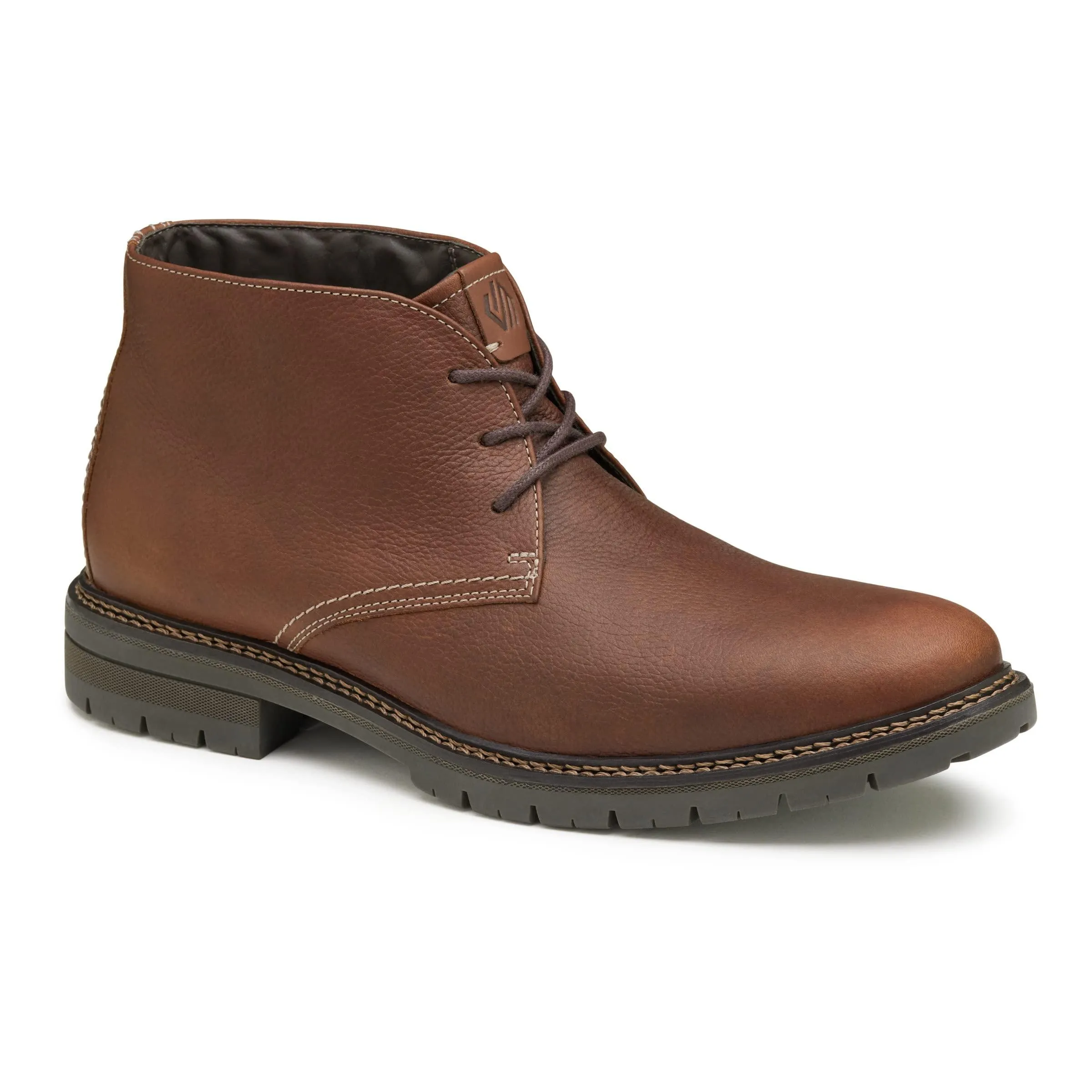 Johnston & Murphy Men's Kipton Size 10 Brown Oiled Full Grain Chukka Boots