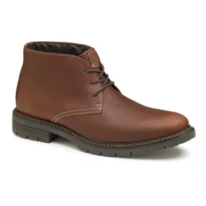 Johnston & Murphy Men's Kipton Size 10 Brown Oiled Full Grain Chukka Boots