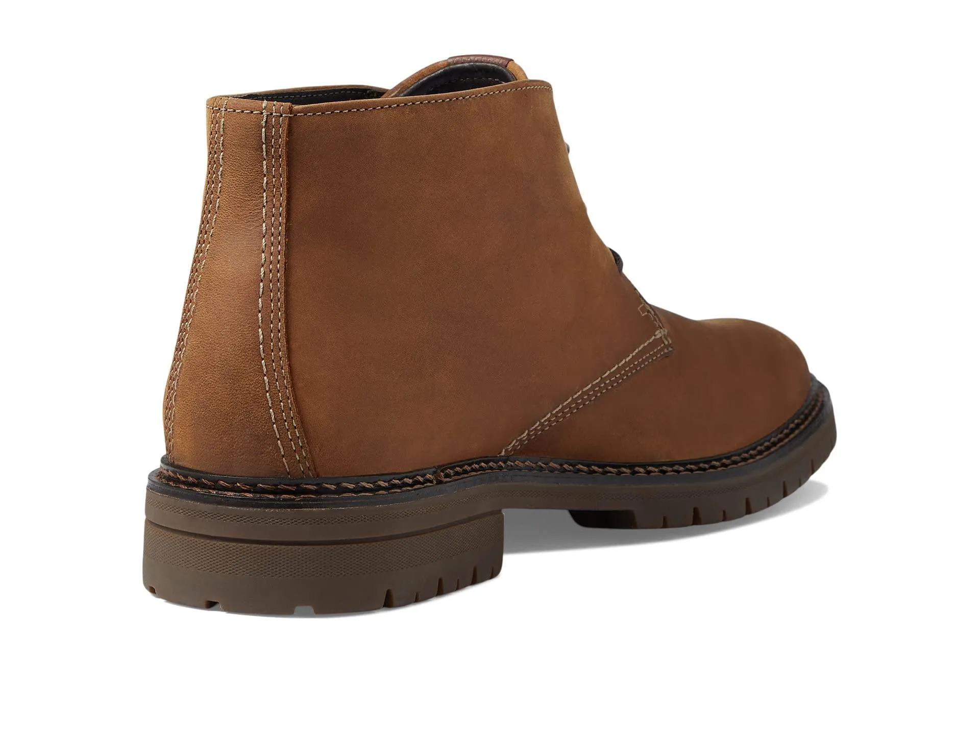 Johnston & Murphy Men's Kipton Size 10 Brown Oiled Full Grain Chukka Boots