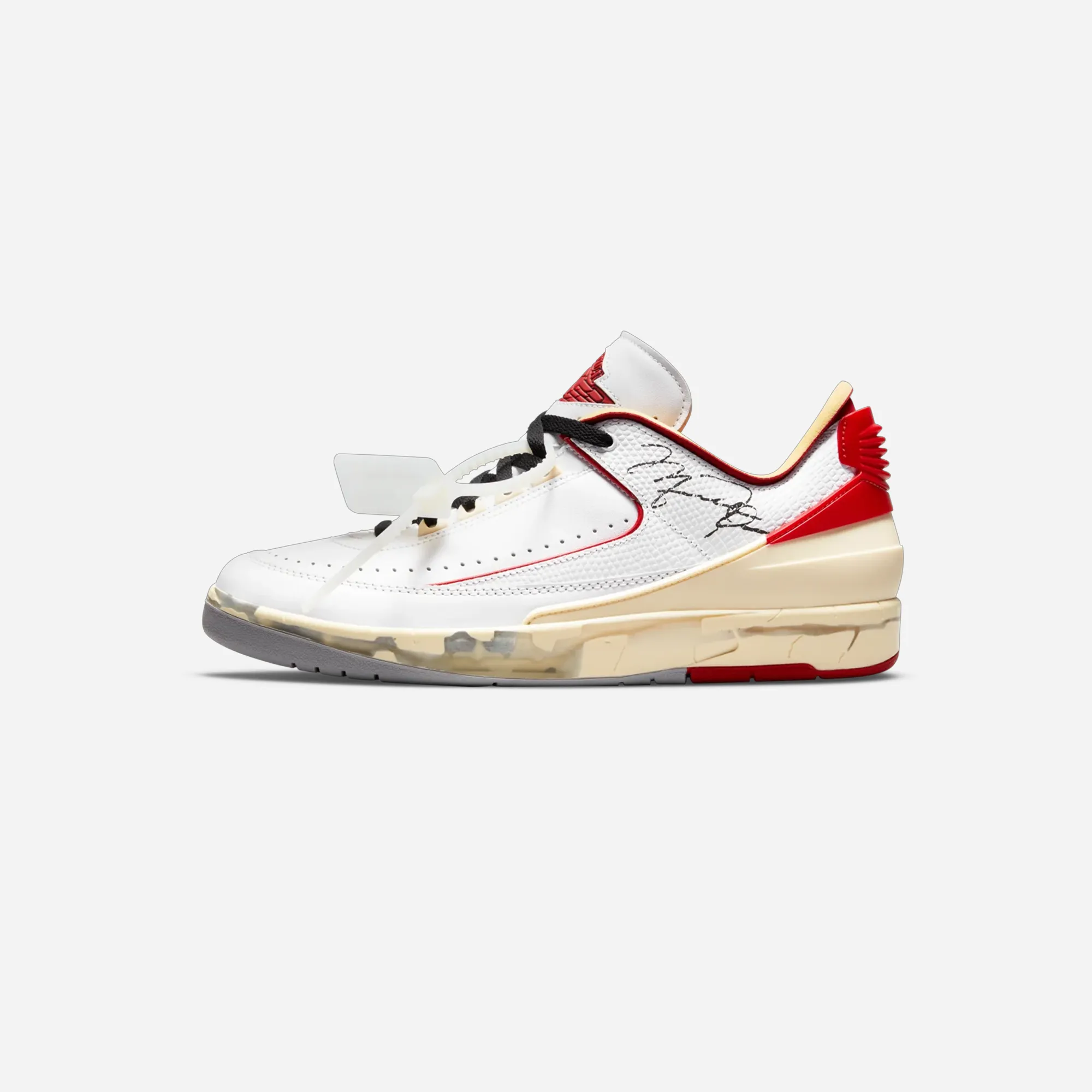 JORDAN 2 RETRO LOW SP OFF-WHITE WHITE RED