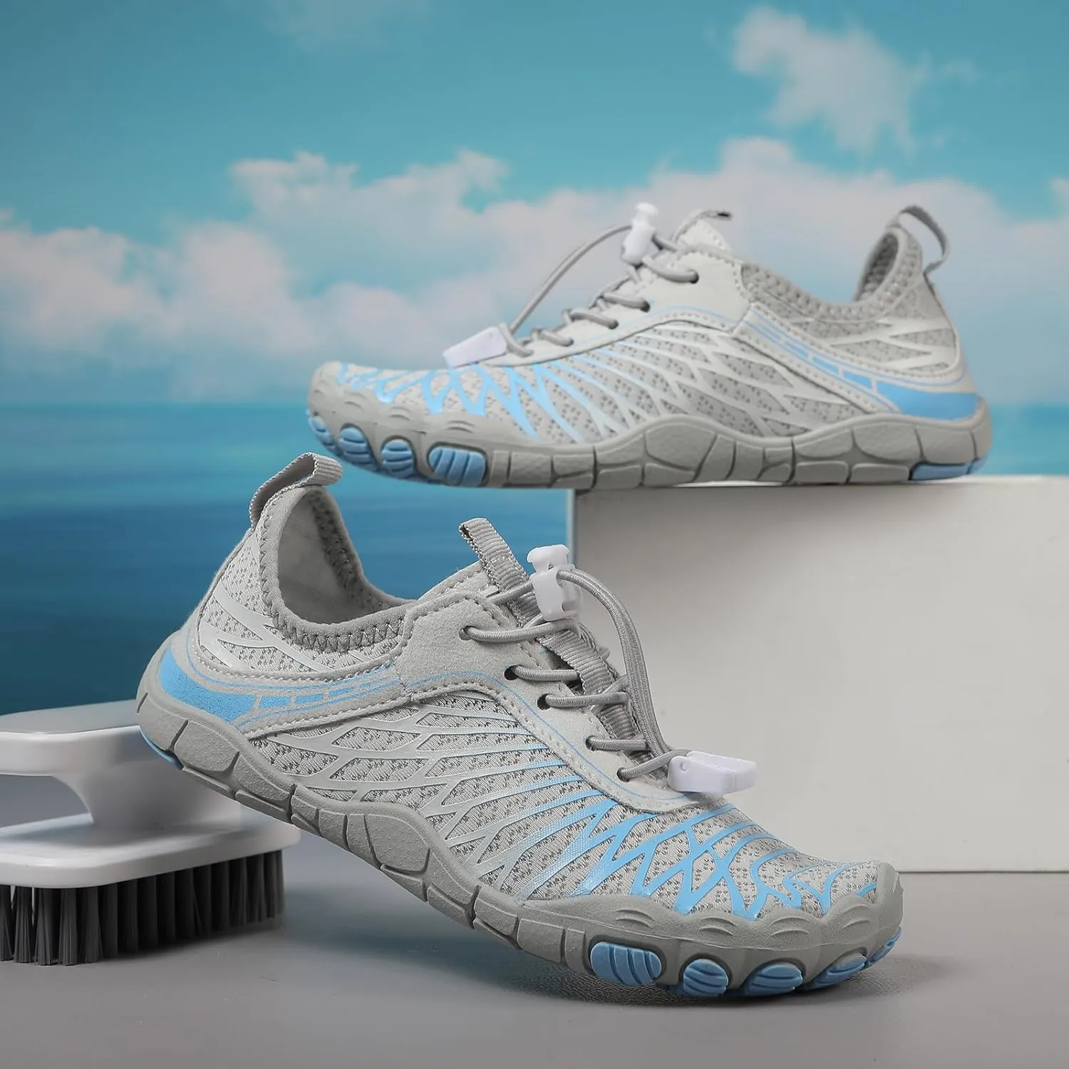 Kids Barefoot Shoes Toddler Boys Girls Sneakers Comfort Anti-Slip Walking Shoes Wide Toe Box Quick Dry Lightweigt Waterproof Breathable Shoes Non-Slip Hiking Footwear Shoes Barefoot Sneakers