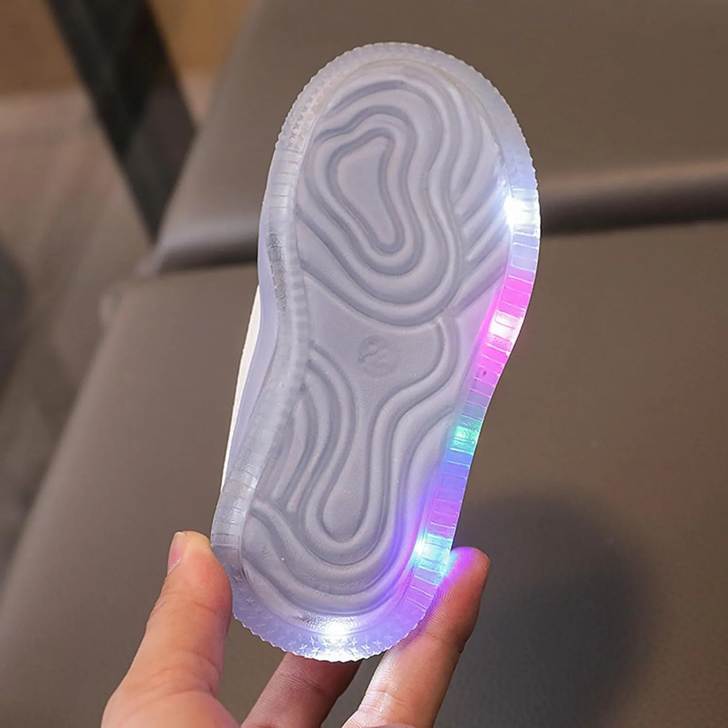 Kids Light Up Flashing Sneaker Athletic Running Shoes Lace-Up Slip-on Sneakers for Boy Girl Outdoor Kids Canvas Shoes
