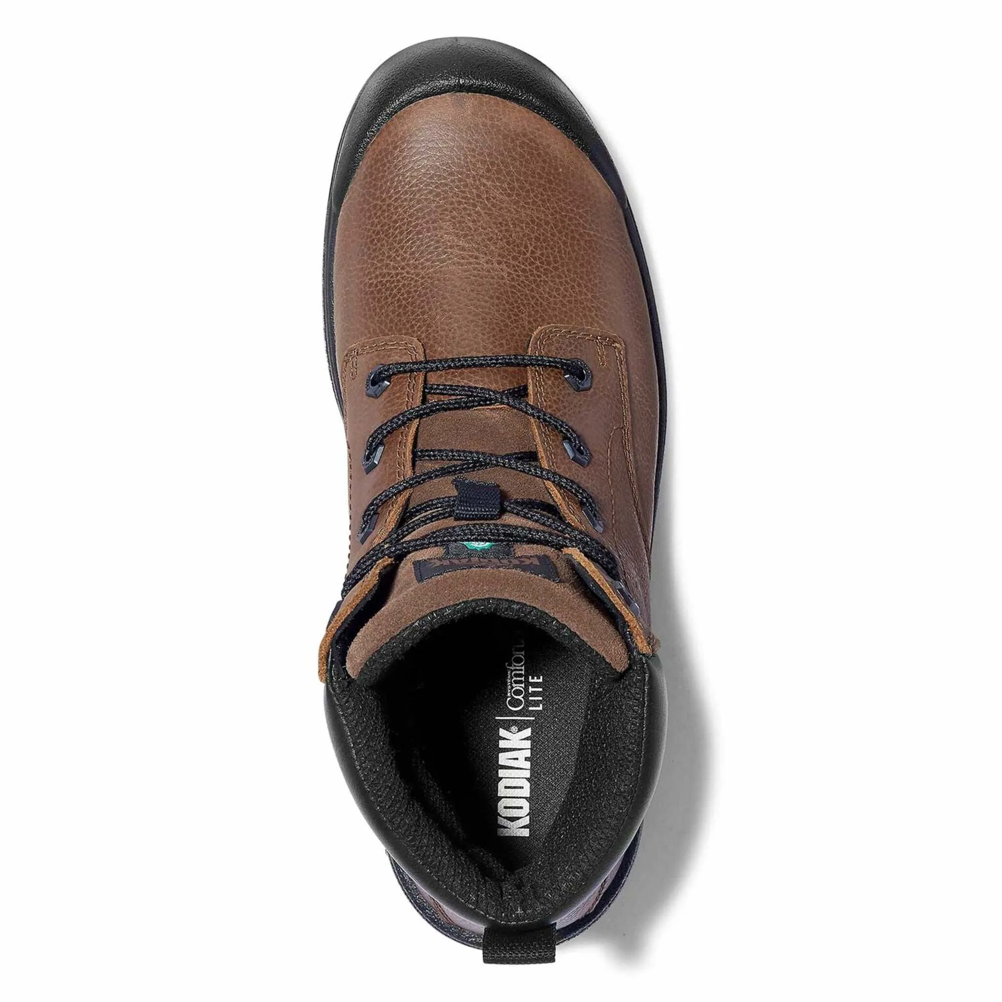 Kodiak Men's 6" Greb Full Grain Leather Safety Work Boots - Steel Toe Protection, Slip & Oil Resistant Outsole, Comfortable Padded Collar | Sizes 7-15