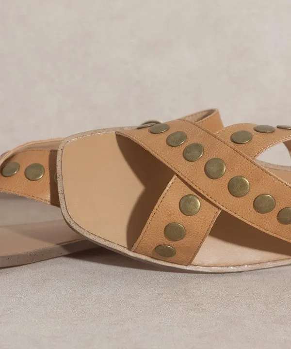 Kylie   Studded Cross Band Sandal
