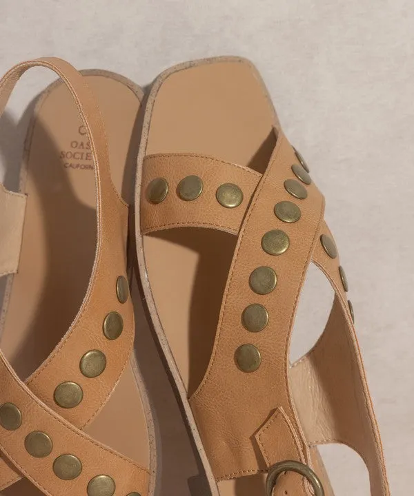 Kylie   Studded Cross Band Sandal