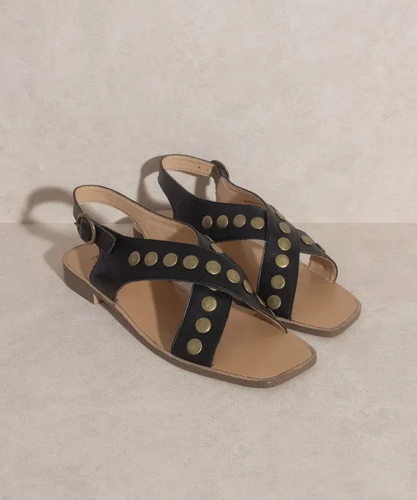 Kylie   Studded Cross Band Sandal