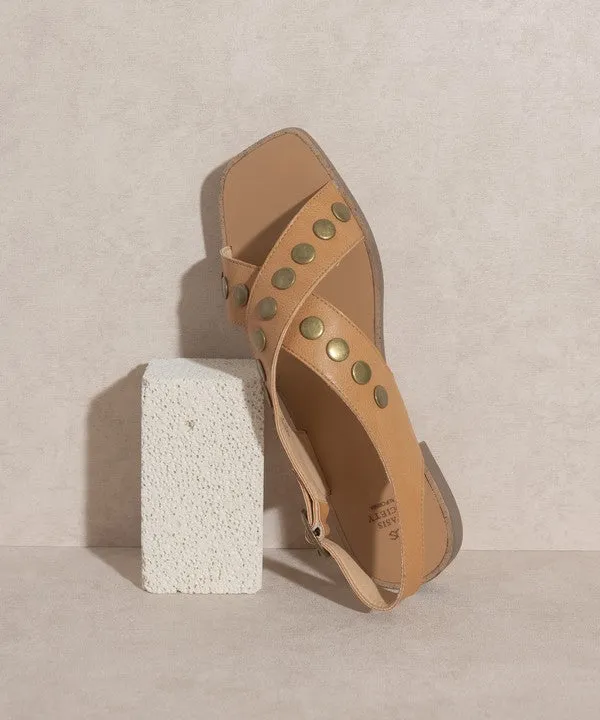 Kylie   Studded Cross Band Sandal