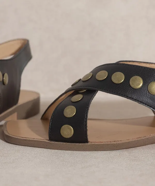 Kylie   Studded Cross Band Sandal
