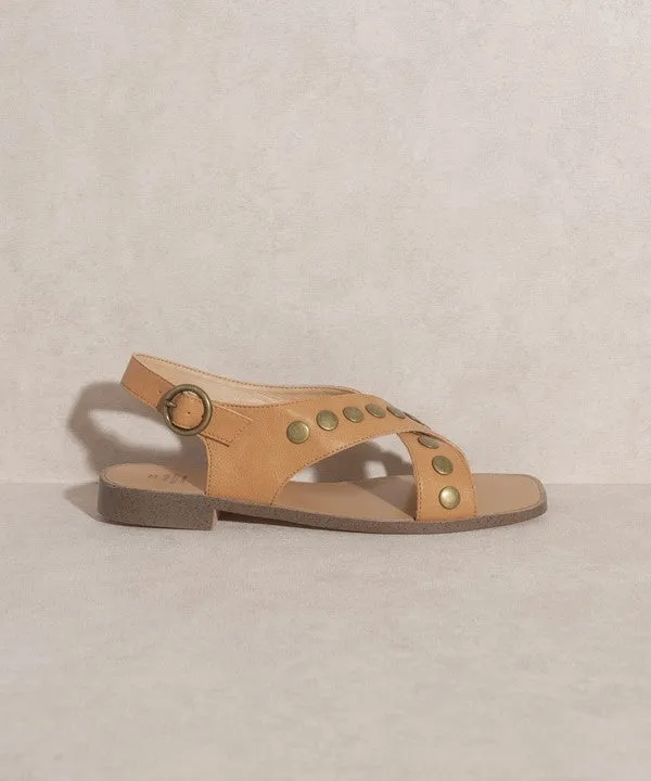 Kylie   Studded Cross Band Sandal