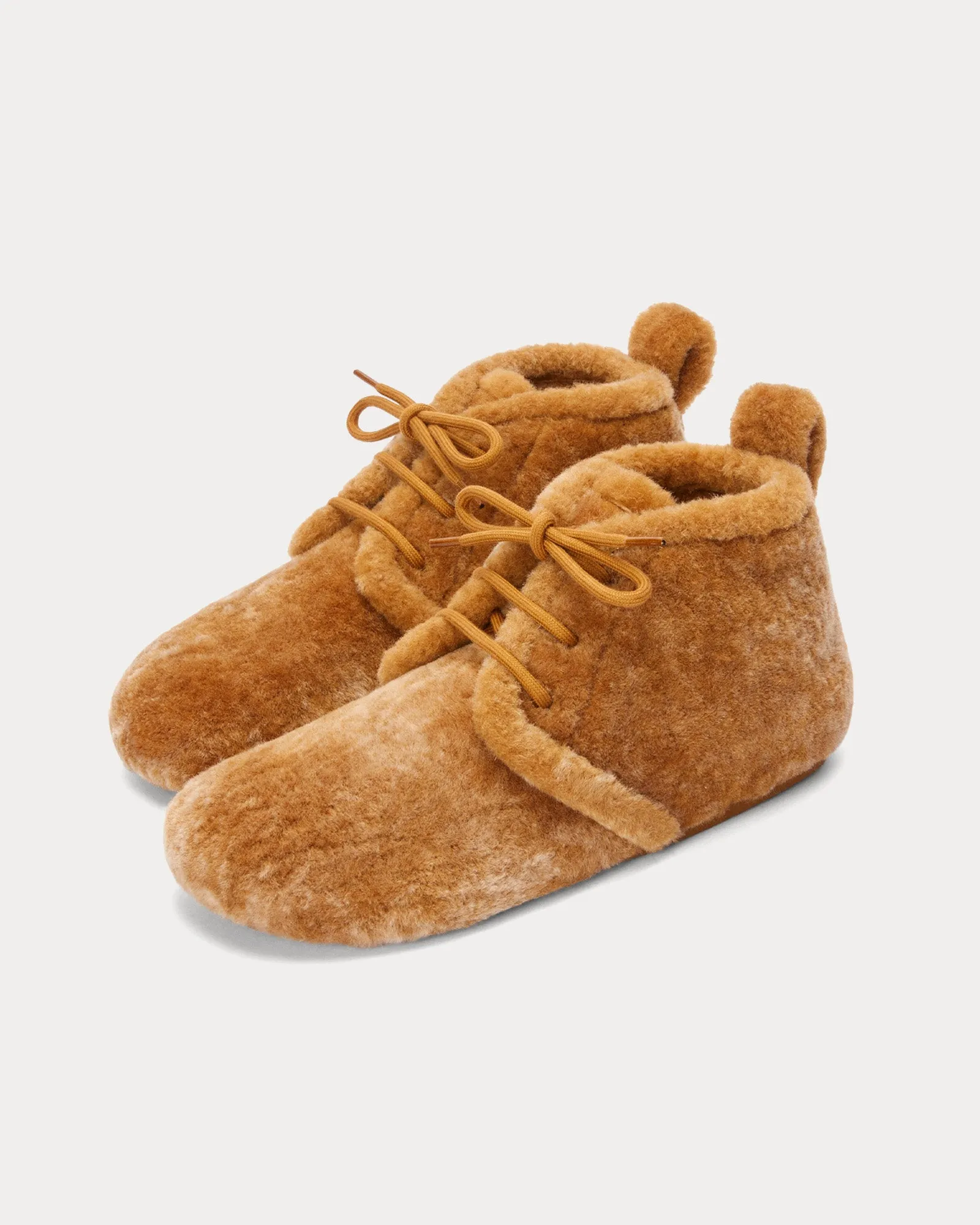 Lago Shearling Cognac Booties
