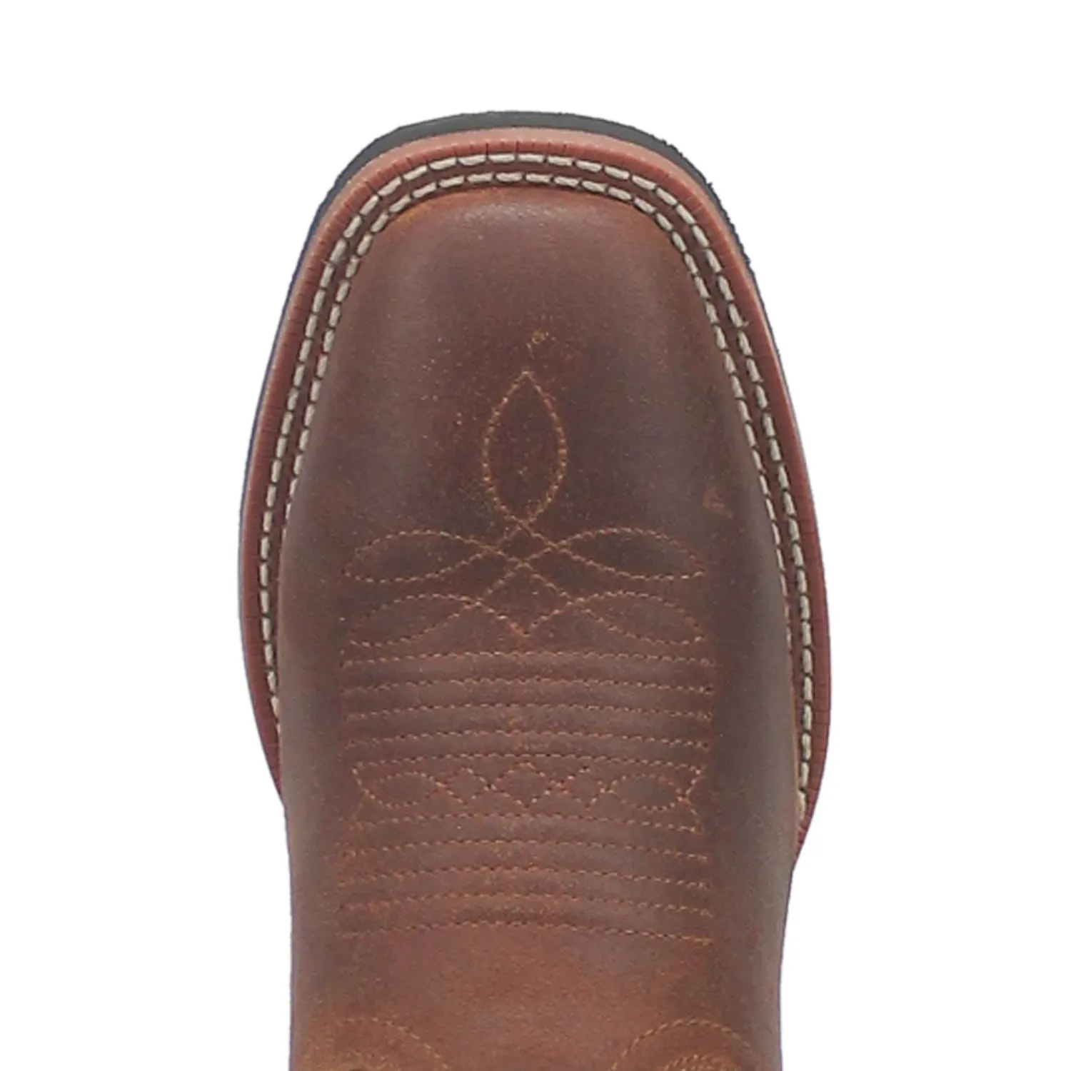 Laredo Womens Sable Brown/Turquoise Leather Cowboy Boots