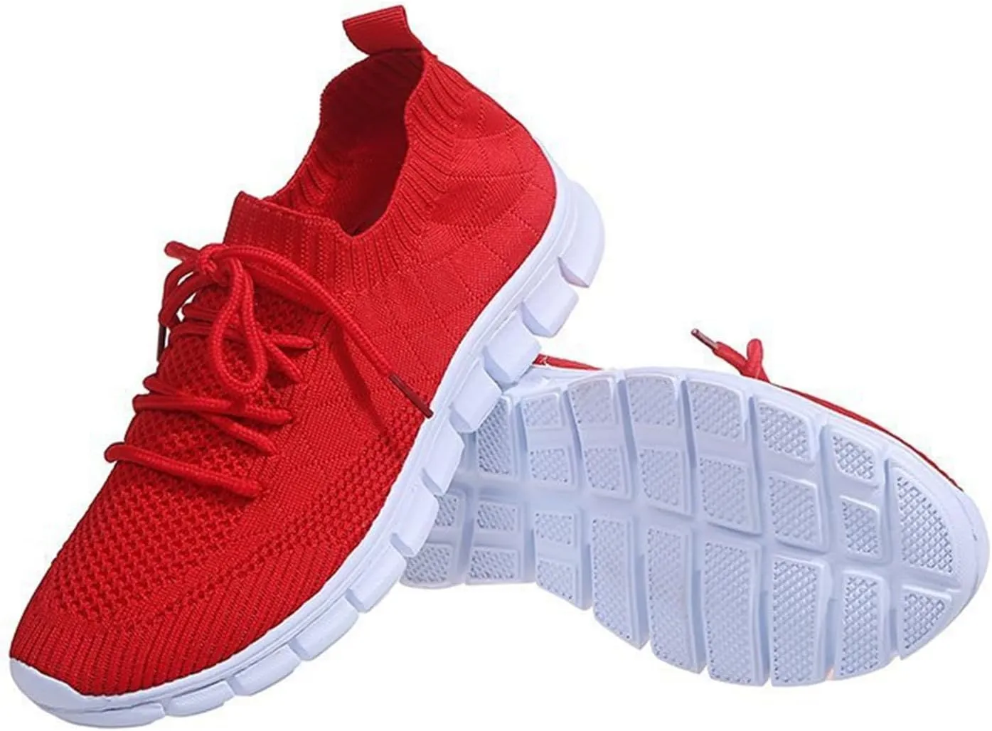 Lausiuoe Sneakers For Women Walking Shoes Slip On Comfort Light Weight Mesh Tennis Shoes Casual Sneakers for Gym Work