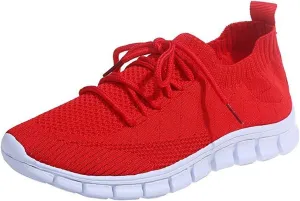 Lausiuoe Sneakers For Women Walking Shoes Slip On Comfort Light Weight Mesh Tennis Shoes Casual Sneakers for Gym Work